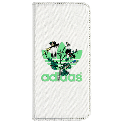 adidas(アディダス)iPhoneフリップレザーカバー(Oデザイン/iPhone 6/6s)