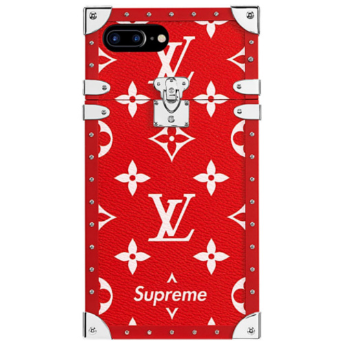 LOUIS VUITTON(ルイヴィトン)×Supreme(シュプリーム)EYE TRUNK・iPhoneカバー(レッド)