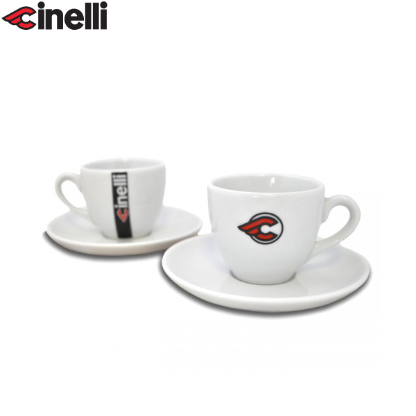Cinelli(チネリ)ESPRESSO CUPS(エスプレッソカップ)&ソーサーセット(ホワイト)