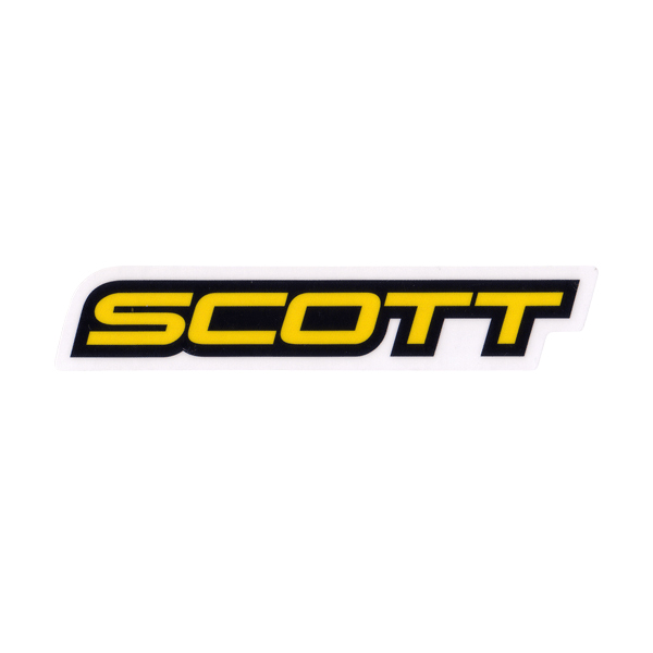 SCOTT(スコット)ロゴステッカー(旧デザイン / イエロー)