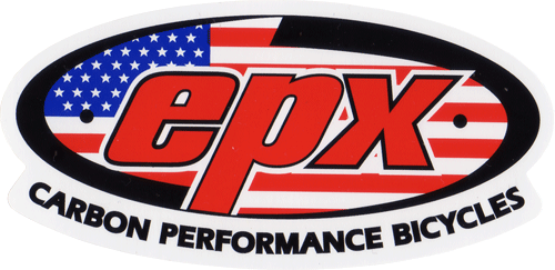 epx CARBON BIKES ロゴイメージステッカー(USAバージョン)