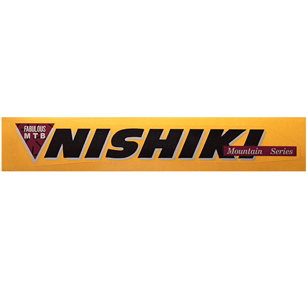 NISHIKI(ニシキ)ビンテージロゴステッカー(ブラック / シルバー)