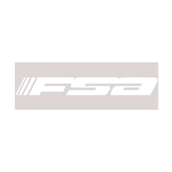 FSA(エフエスエー)ロゴステッカー(W18/H2.4/ホワイト)