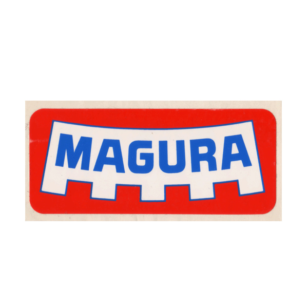 MAGURA(マグラ)ロゴステッカー(レッド/ブルー/ホワイト)