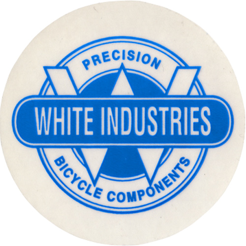 WHITE INDUSTRIES(ホワイトインダストリーズ)ロゴステッカー(ブルー)