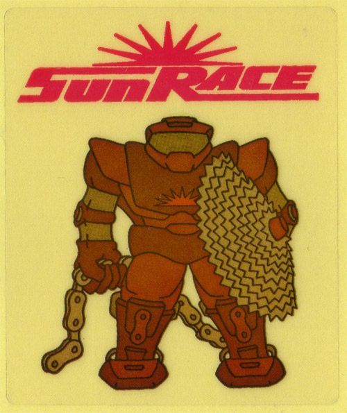 SunRACE(サンレース)ロゴステッカー(レッドロゴ)