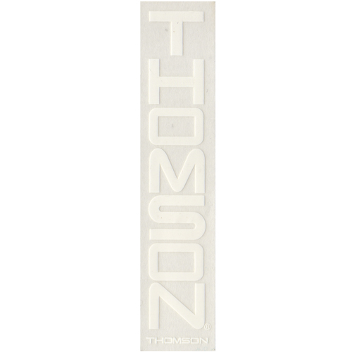 THOMSON(トムソン)ロゴステッカー(ホワイト/縦タイプ)
