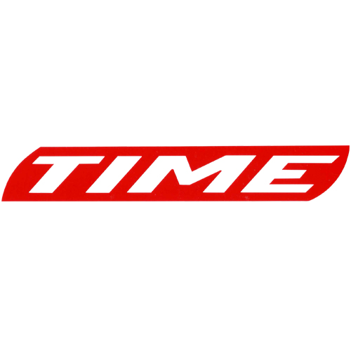 TIME(タイム)ロゴステッカー(レッド)