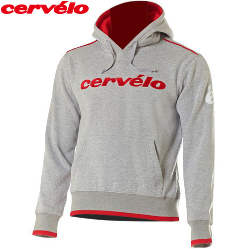 cervelo(サーヴェロ)e-HOODY(イーフーディ)フードパーカー(グレー / レッド)