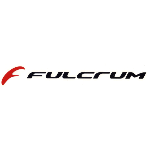 FULCRUM(フルクラム)ロゴステッカー(CUTTING DECAL/ブラック/レッド)