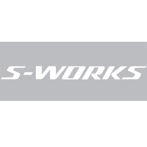 SPECIALIZED(スペシャライズド)S-WORKS(エスワークス)ロゴステッカー(W18 / H1.7 / ホワイト)