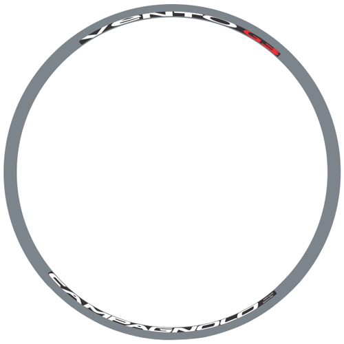 CAMPAGNOLO(カンパニョーロ)VENTO(ヴェント)G3 ホイール用ロゴステッカー(リム1本分セット / ホワイト / レッド)