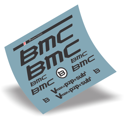 BMC(ビーエムシー)TT Machine フレーム用ステッカーセット(ブラック)