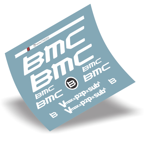 BMC(ビーエムシー)TT Machine フレーム用ステッカーセット(ホワイト)