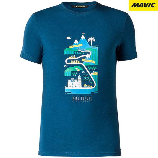 MAVIC(マビック)HAUTE ROUTE Tシャツ(ポセイドンブルー)