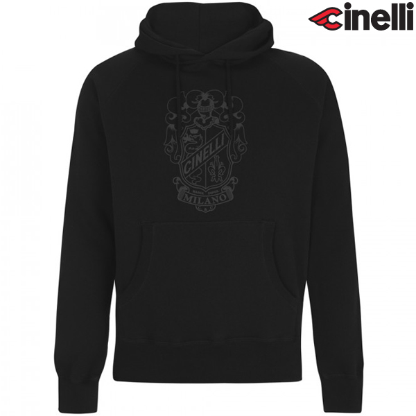 Cinelli(チネリ)HOODIE(フーディ)スウェットシャツ(CREST(クレスト) / ブラック)