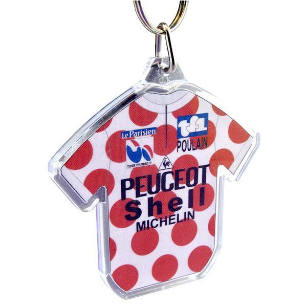 PEUGEOT Shell Michelin(プジョー シェル ミシュラン)ジャージキーリング(Polka Dot / Robert Millar)