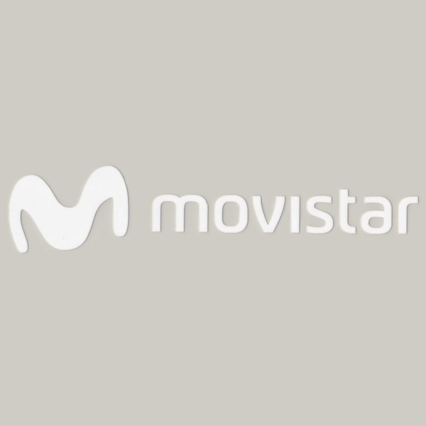 movistar(モビスター)ロゴステッカー(Aデザイン/ホワイト)