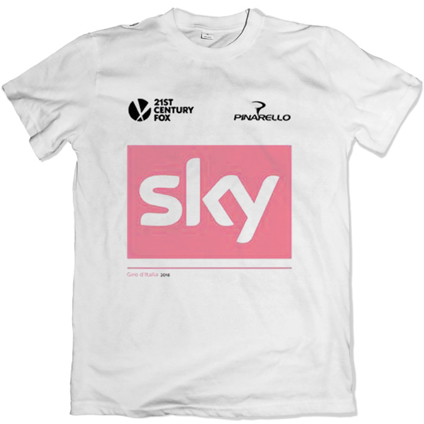 TEAM sky(チームスカイ)Tシャツ(GIRO de ITALIA / ホワイト)