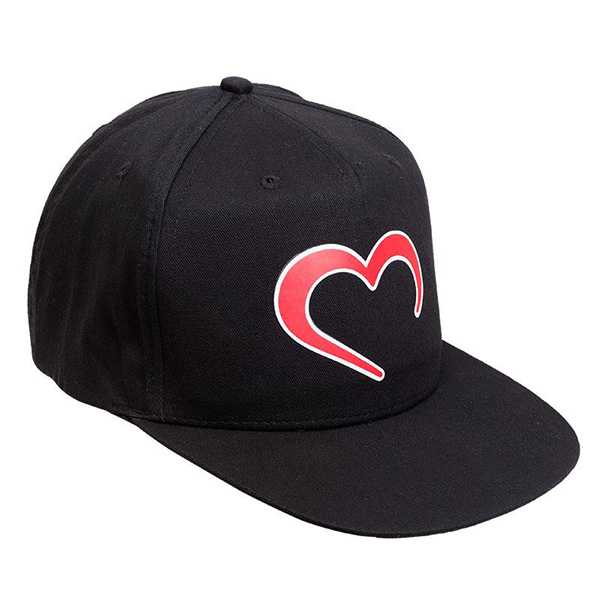 DE ROSA(デローザ)Heart snapback キャップ(ブラック)