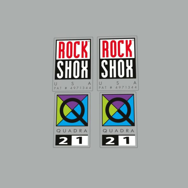 ROCK SHOX(ロックショックス)サスペンション ステッカーセット(QUADRA(クアドラ)21)