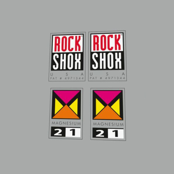 ROCK SHOX(ロックショックス)サスペンション ステッカーセット(MAG(マグ)21)
