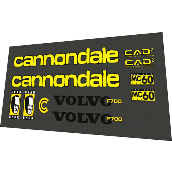 CANNONDALE(キャノンデール)フレームステッカーセット(F700 CAD2/VOLVOエディション)