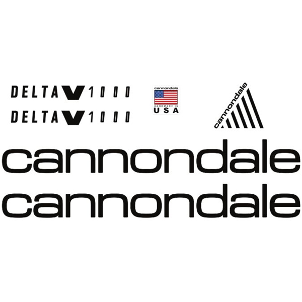 CANNONDALE(キャノンデール)サスペンション ステッカーセット(DELTA(デルタ)V1000 / ブラック)