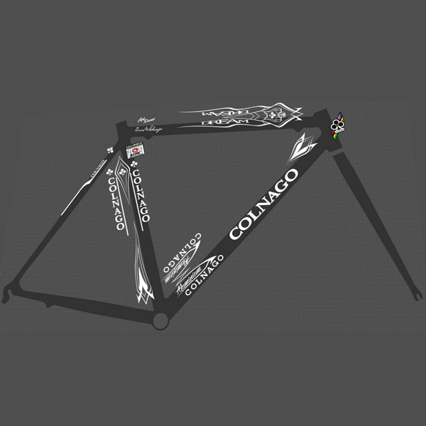 COLNAGO(コルナゴ)Dream Art Decor フレームステッカーセット(ホワイト)