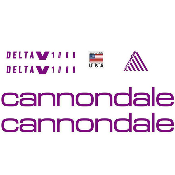 CANNONDALE(キャノンデール)フレームステッカーセット(DELTA(デルタ)V1000 / バイオレット)