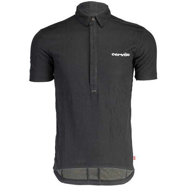 cervelo(サーヴェロ)Coolmax Merino Polo(クールマックス メリノポロ)シャツ(ブラック)