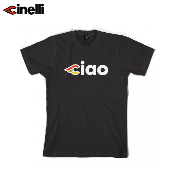 Cinelli(チネリ)CIAO(チャオ)Tシャツ(ブラック)