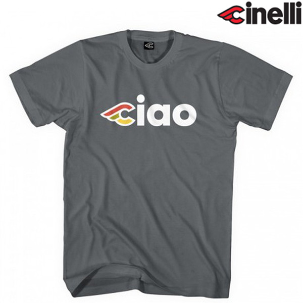 Cinelli(チネリ)CIAO(チャオ)Tシャツ(チタニウムグレー)