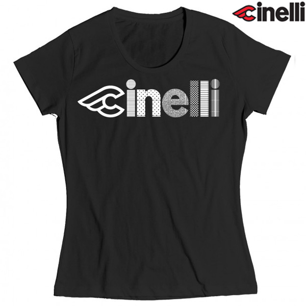 Cinelli(チネリ)OPTICAL LADY(オプティカル レディ)Tシャツ(ブラック)