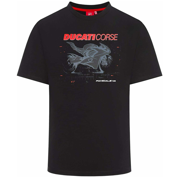 DUCATI CORSE(ドゥカティ コルセ)PHOTOGRAPHIC(フォトグラフィック)Tシャツ(ブラック)