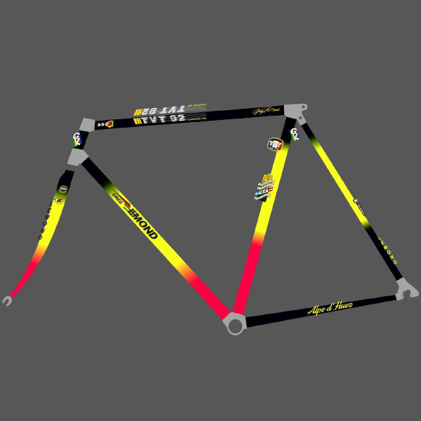GREG LEMOND(グレッグレモン)TVT(ティーブイティー)92カーボンフレーム ステッカーセット