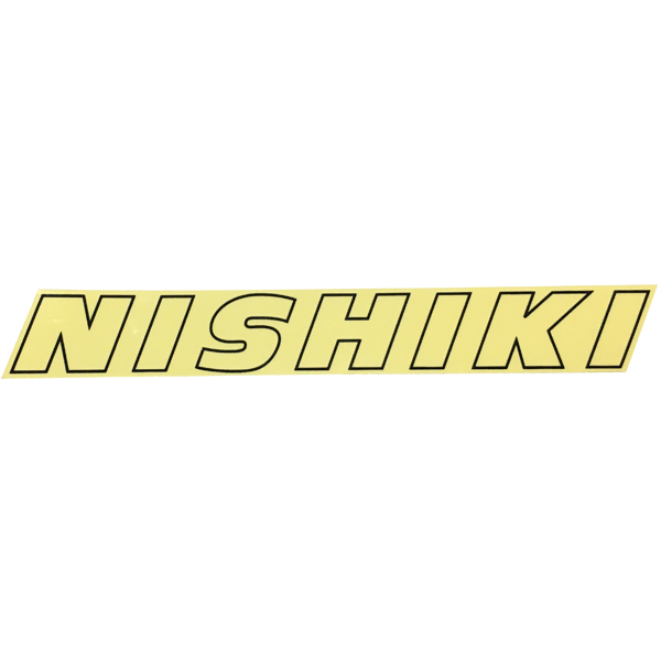 NISHIKI(ニシキ)ビンテージロゴステッカー(ブラックアウトライン)