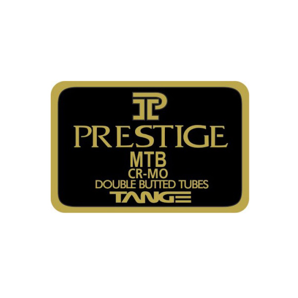 TANGE(タンゲ)PRESTIGE(プレステージ)MTBチュービングステッカー(ブラック/ゴールド)