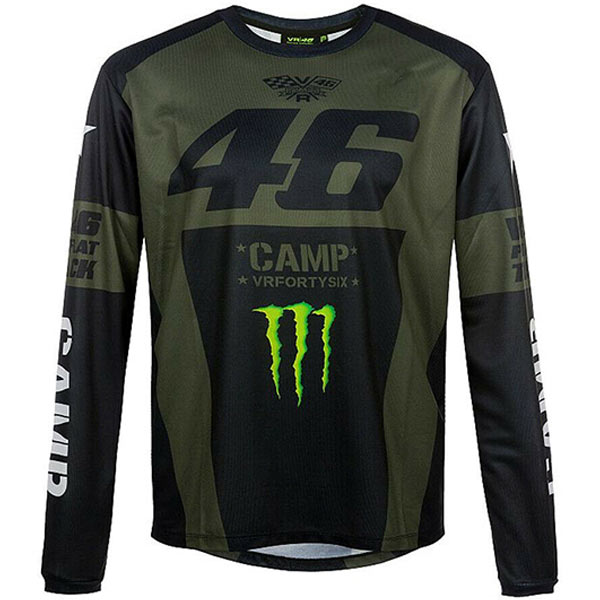 Valentino Rossi(バレンティーノロッシ)CAMP Long Sleeve(キャンプ ロングスリーブ)Tシャツ(ブラック)