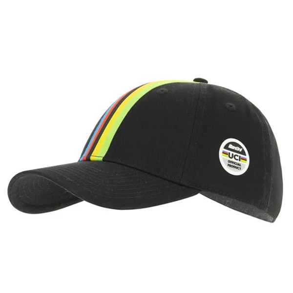 Santini(サンティーニ)UCI(ユーシーアイ)BASEBALL CAP(ベースボールキャップ)(ブラック)