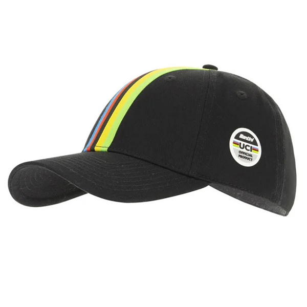 Santini(サンティーニ)UCI OFFICIAL BASEBALL CAP(ユーシーアイ オフィシャル ベースボールキャップ)(ブラック)