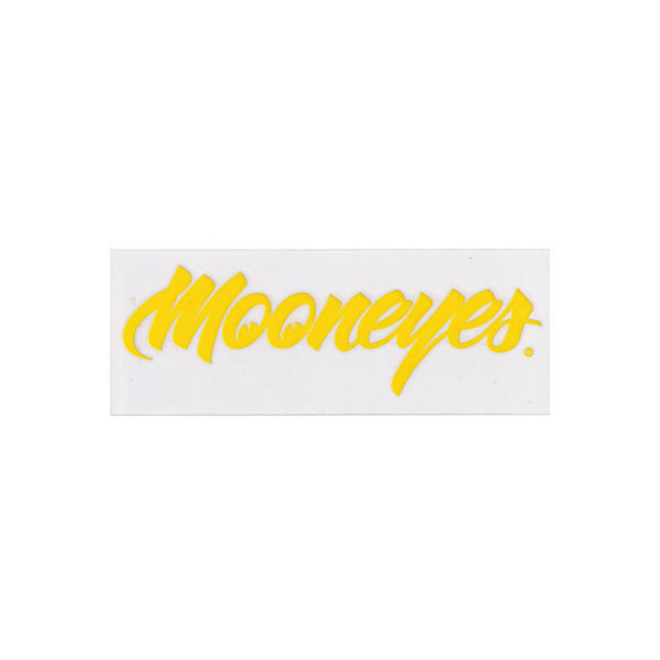 MOONEYES(ムーンアイズ)転写ステッカー(太文字フォントタイプ/イエロー)