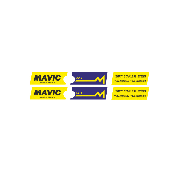 MAVIC(マヴィック)GP4 リムステッカー(イエローバージョン)