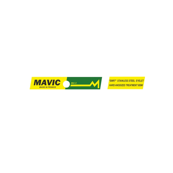 MAVIC(マヴィック)MA 2 リムステッカー(イエローバージョン)
