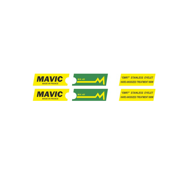 MAVIC(マヴィック) MA 40 リムステッカー(グリーンバージョン)