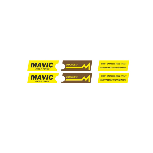 MAVIC(マヴィック) MODULE(モジュール)3 リムステッカー(ブラウンバージョン)