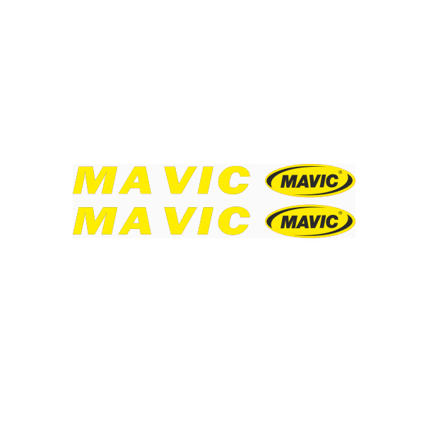 MAVIC(マヴィック)ビンテージリムステッカー(イエロー)