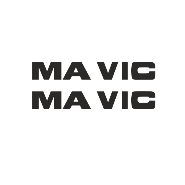 MAVIC(マヴィック)ビンテージリムV2ステッカー(ブラック)