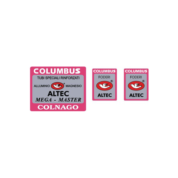 COLUMBUS(コロンバス)ALTEC(アルテック)COLNAGO(コルナゴ)シートチューブ&フロントフォークステッカーセット