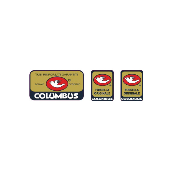 COLUMBUS(コロンバス)CLASSIC(クラシック) シートチューブ&フロントフォークステッカーセット(Bデザイン)